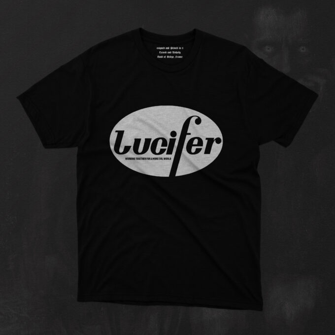 Lucifer Taking aim at the global pharmaceutical giant Pfizer, this design replaces its instantly recognizable name with a far more sinister title: LUCIFER. A piece dripping with controversy, anti-establishment defiance, and a heavy dose of dark satire, this T-shirt is made for those who refuse to be spoon-fed mainstream narratives. Design Breakdown: The Devilโs in the Details At first glance, the design is eerily familiar. The unmistakable blue oval logo, the sleek corporate typographyโeverything about it screams Pfizer. But look again. The name has been corrupted, transformed, and exposed. Gone is the trusted medical branding, replaced with LUCIFER, the ultimate symbol of rebellion, deception, and unchecked power. The parody is as clever as it is unsettling. In a world where pharmaceutical companies wield god-like authority, dictating policies, profits, and public discourse, Hate Couture flips the scriptโsuggesting that the real forces at play might not be so benevolent after all. The blue-and-white corporate aesthetic takes on a much darker meaning, hinting at control, coercion, and the blurred lines between salvation and damnation. A Statement of Rebellion and Dissent Whether you see Lucifer as the ultimate antagonist or a misunderstood icon of enlightenment, the message here is clear: question everything. This design challenges blind faith in institutions, taking a jab at the cult-like devotion to pharmaceutical giants and the way their influence permeates every aspect of modern life. Hate Couture doesnโt tell you what to believeโit simply hands you the match and lets you decide whether to ignite the conversation or burn the whole damn thing down. Who is This T-Shirt For? This isnโt just for those who love dark humor and provocative fashionโitโs for the critical thinkers, the non-conformists, the ones who arenโt afraid to ruffle some feathers. Whether youโre rocking it to make a point, spark a debate, or simply embrace the chaos, the Lucifer T-shirt is more than clothingโitโs a battle cry against blind obedience. Wear it with pride. Wear it with defiance. But most importantly, wear it knowing you just might be the most controversial person in the room. Hate Coutureโbecause the devil is always in the details.