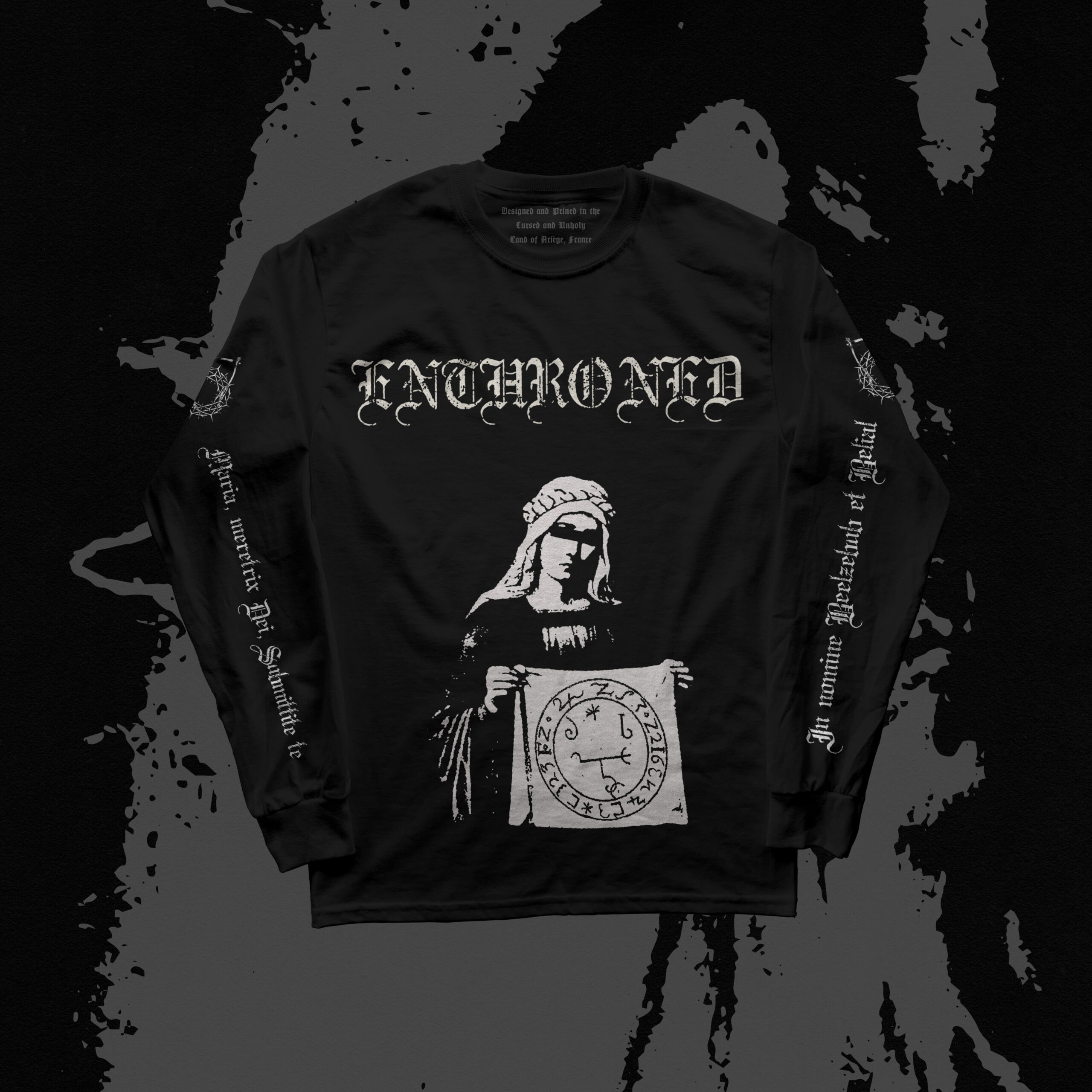 Mock up ENthroned Long SLeeve Mary Front